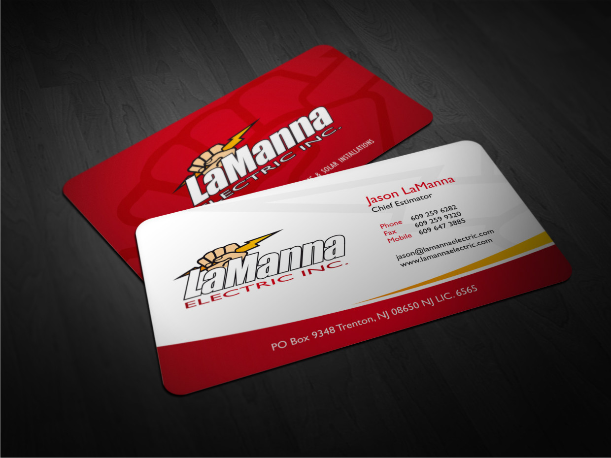 Stationery Design by Atvento Graphics for LaManna Electric, Inc. | Design #1976321