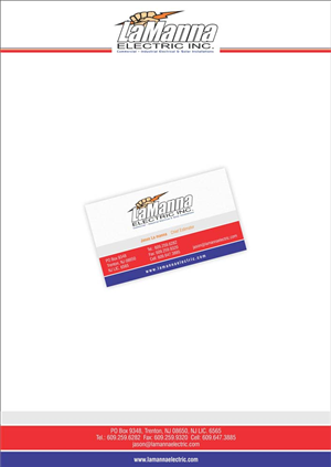 Stationery Design by DezineSolution for LaManna Electric, Inc. | Design #1974484