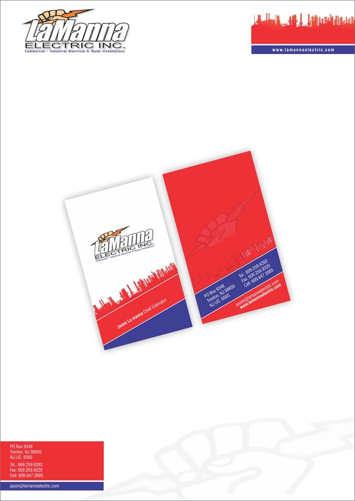 Diseño de Papelería por DezineSolution para LaManna Electric, Inc. | Diseño #1974487