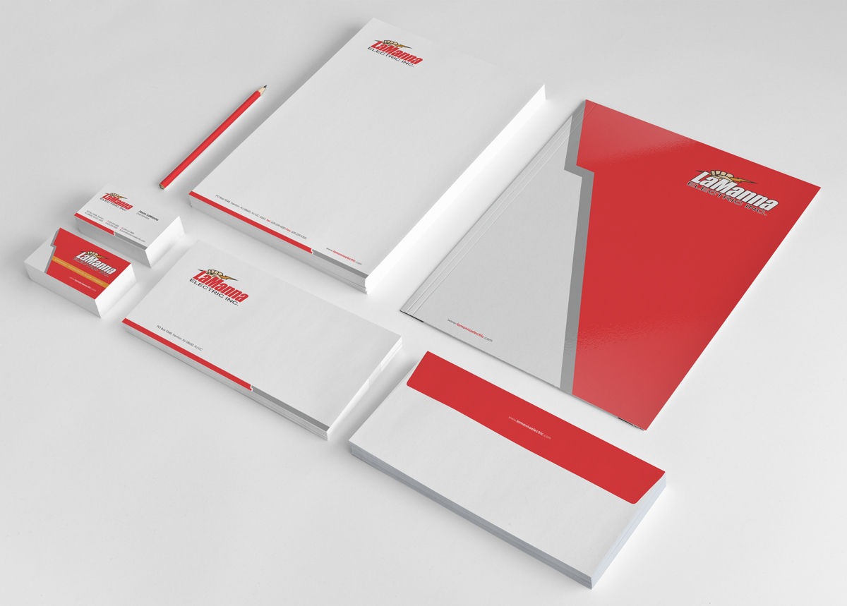 Stationery Design by logodentity for LaManna Electric, Inc. | Design #1932476