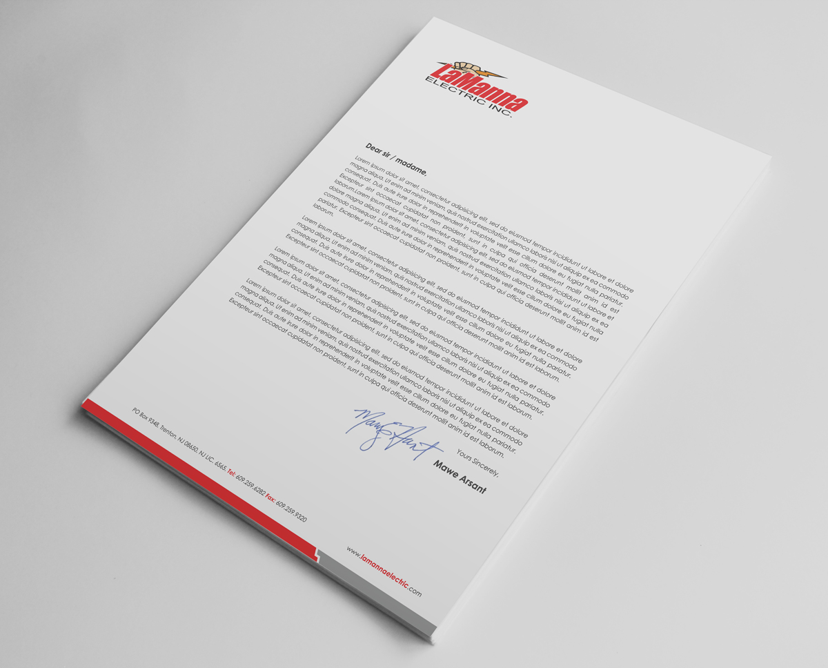 Stationery Design by logodentity for LaManna Electric, Inc. | Design #1932483