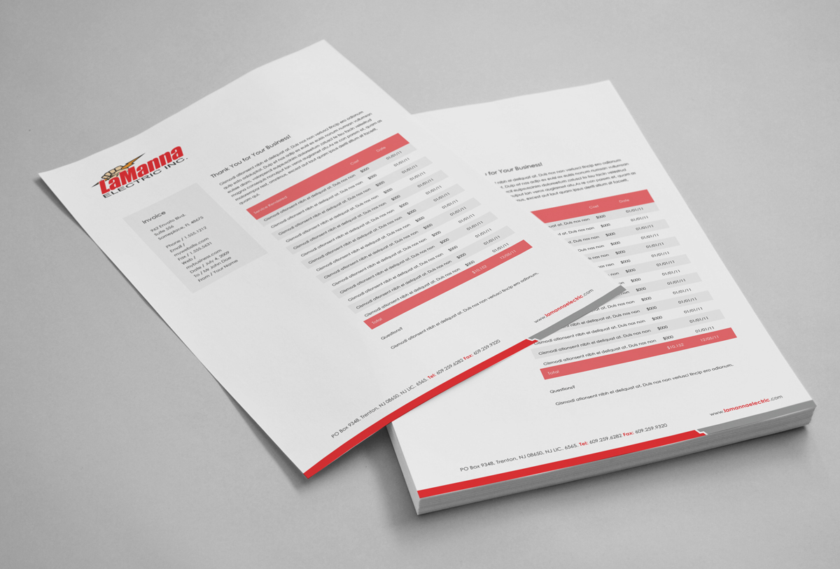 Stationery Design by logodentity for LaManna Electric, Inc. | Design #1932490
