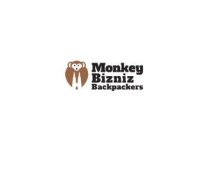 Monkey Bizniz Backpackers | Logo-Design von Buck Tornado