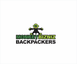 Monkey Bizniz Backpackers | Logo-Design von Logocraft