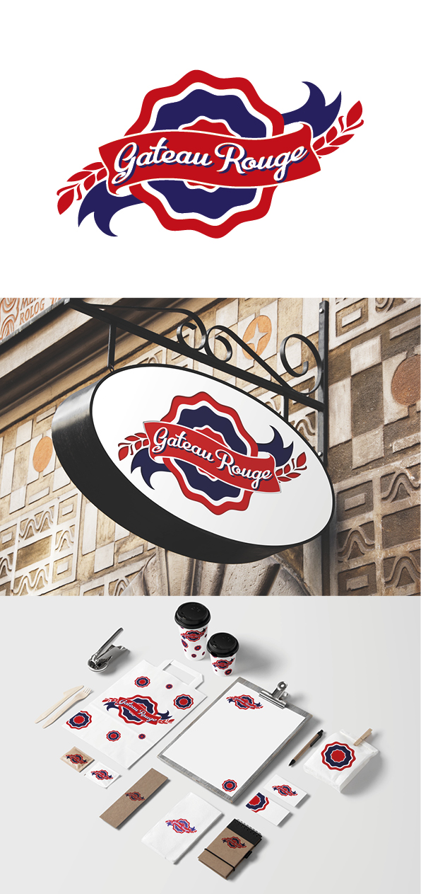 Logo Design by jm.estines for Gateau Rouge LLC | Design #7841966