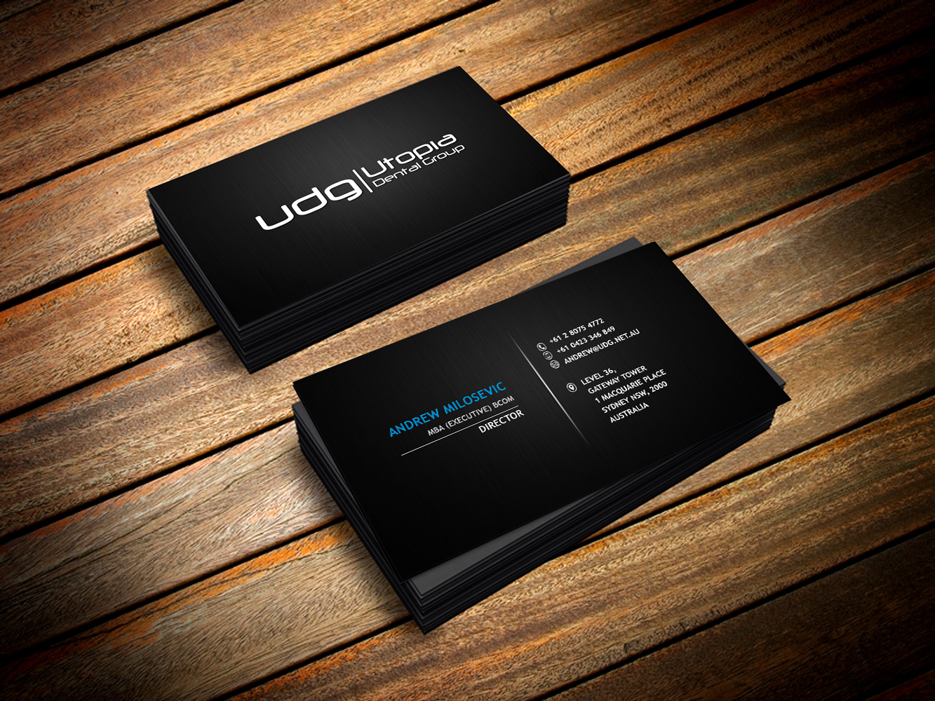 Design de Carte de Visite par MasterGraphic pour Utopia Dental group | Design #7803565