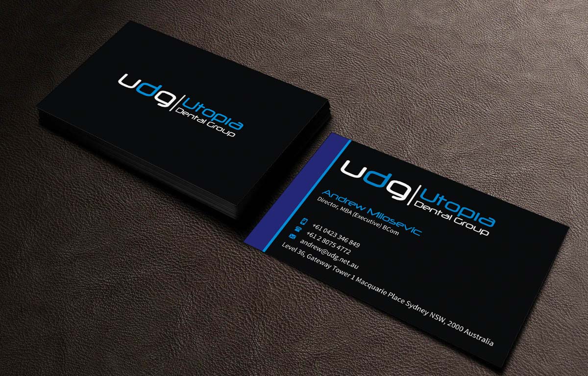 Business Card Design by INDIAN_Ashok for Utopia Dental group | Design #7804910