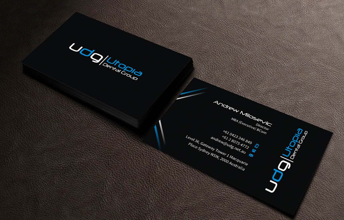 Business Card Design by INDIAN_Ashok for Utopia Dental group | Design #7804912
