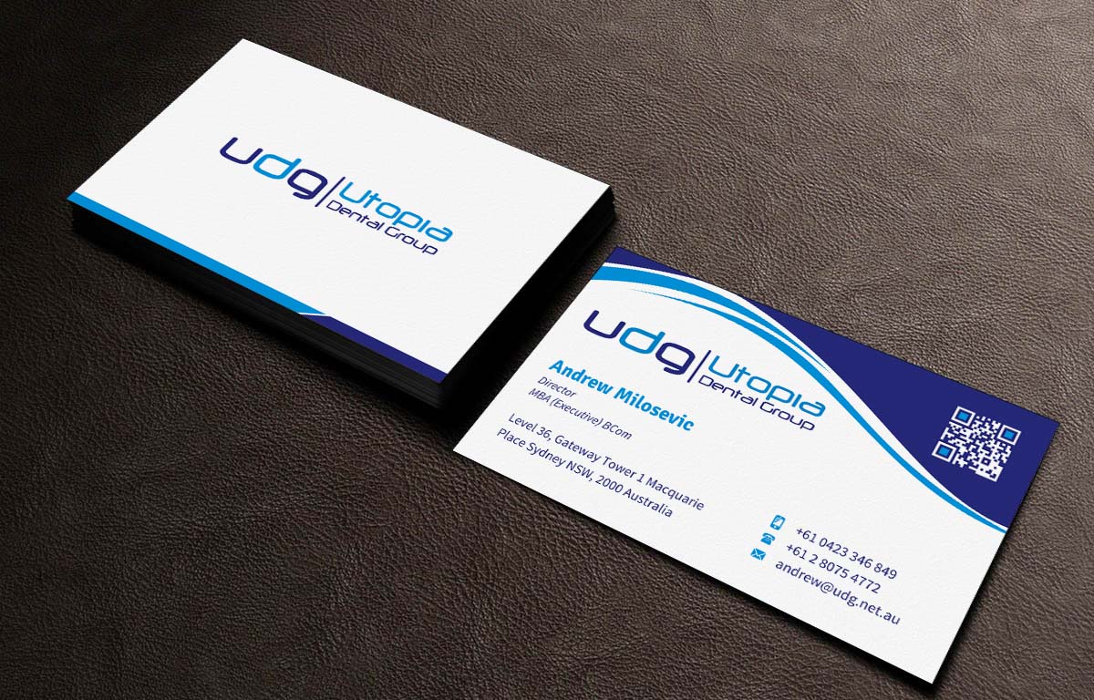 Business Card Design by INDIAN_Ashok for Utopia Dental group | Design #7804915