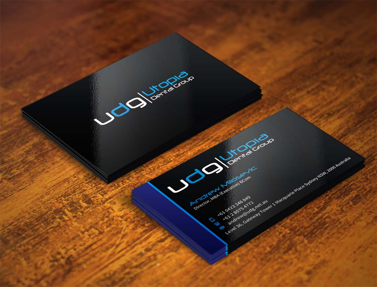 Business Card Design by INDIAN_Ashok for Utopia Dental group | Design #7804921