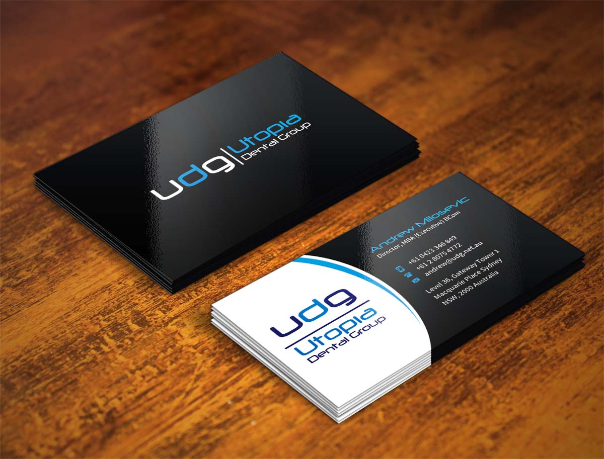 Business Card Design by INDIAN_Ashok for Utopia Dental group | Design #7804922