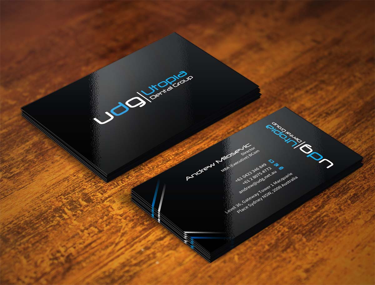Business Card Design by INDIAN_Ashok for Utopia Dental group | Design #7804926