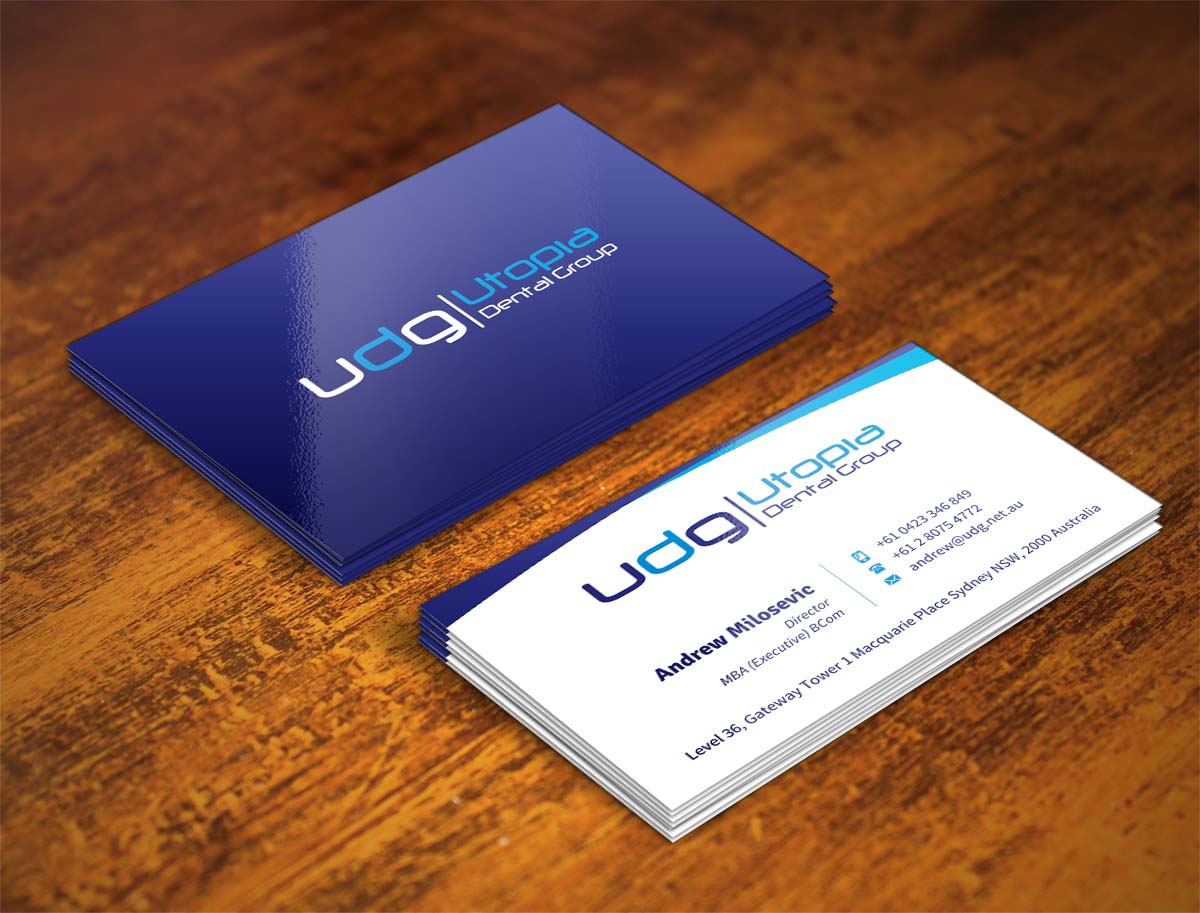 Diseño de Tarjeta de Presentación por INDIAN_Ashok para Utopia Dental group | Diseño #7804928