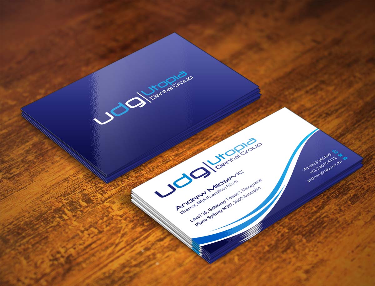 Business Card Design by INDIAN_Ashok for Utopia Dental group | Design #7804931