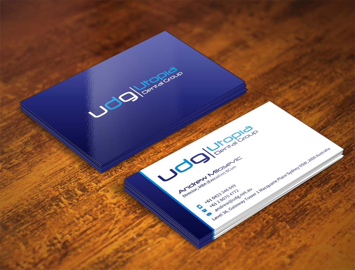 Business Card Design by INDIAN_Ashok for Utopia Dental group | Design #7804933
