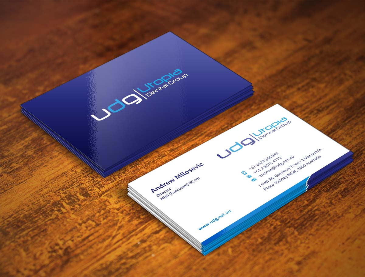 Business Card Design by INDIAN_Ashok for Utopia Dental group | Design #7804936