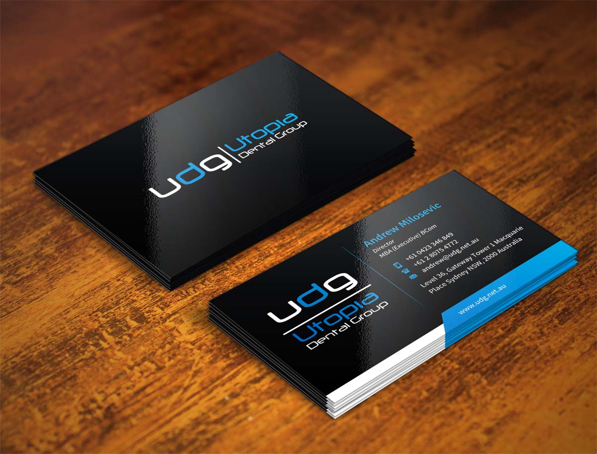 Diseño de Tarjeta de Presentación por INDIAN_Ashok para Utopia Dental group | Diseño #7804941
