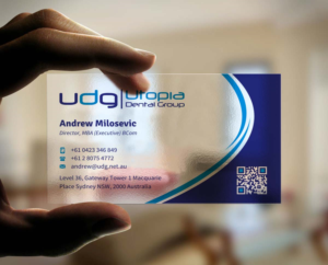 Diseño de Tarjeta de Presentación por INDIAN_Ashok para Utopia Dental group | Diseño: #7804949