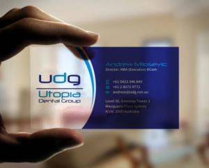 Diseño de Tarjeta de Presentación por INDIAN_Ashok para Utopia Dental group | Diseño: #7804950