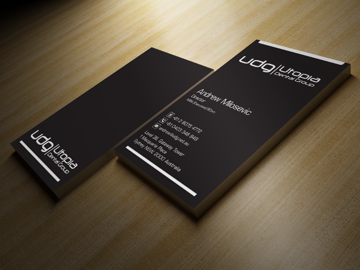 Business Card Design by toyz86 for Utopia Dental group | Design #7803862