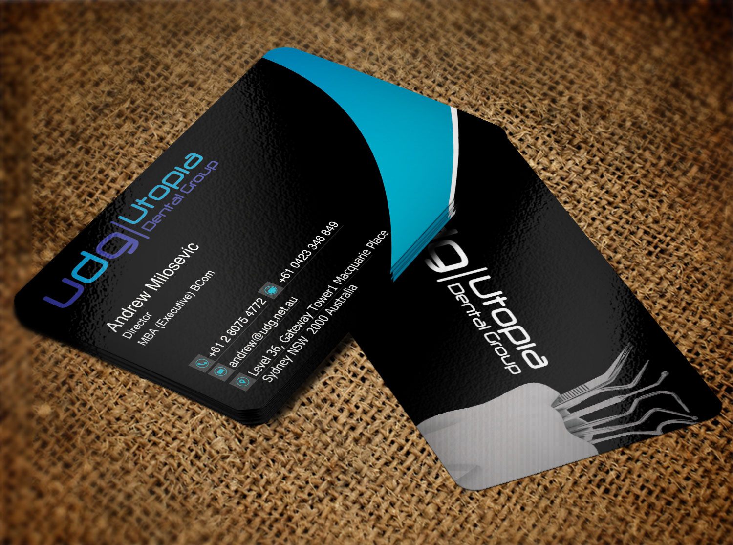 Business Card Design by Lanka Ama for Utopia Dental group | Design #7805262