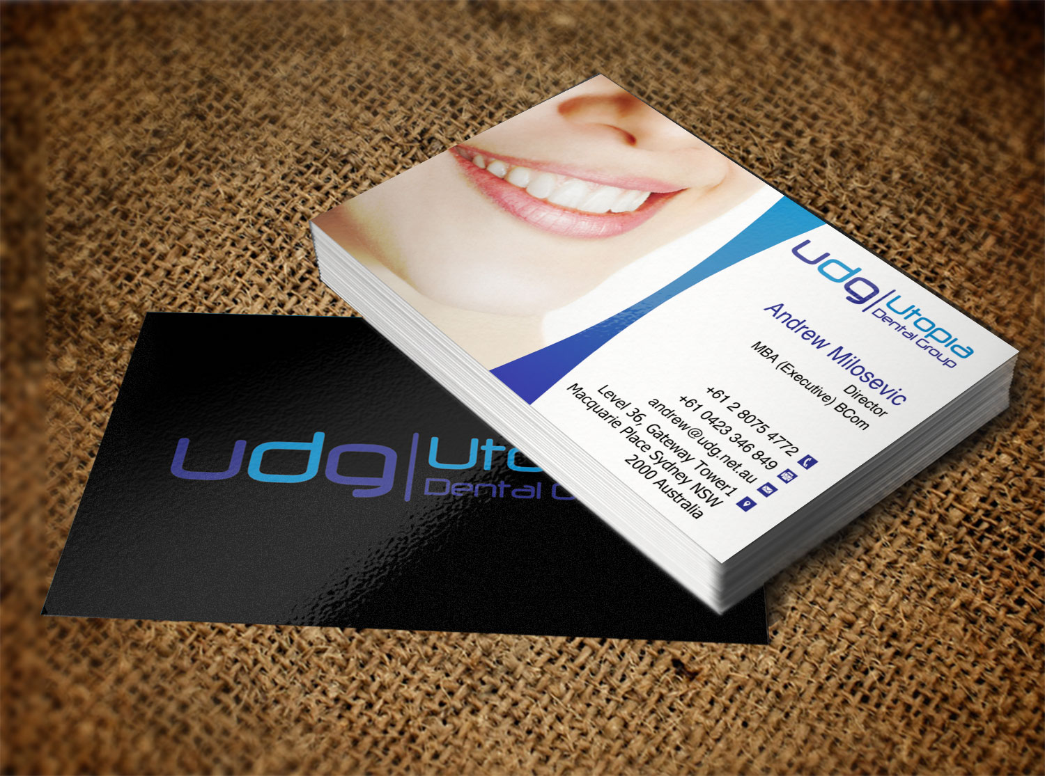 Business Card Design by Lanka Ama for Utopia Dental group | Design #7805264