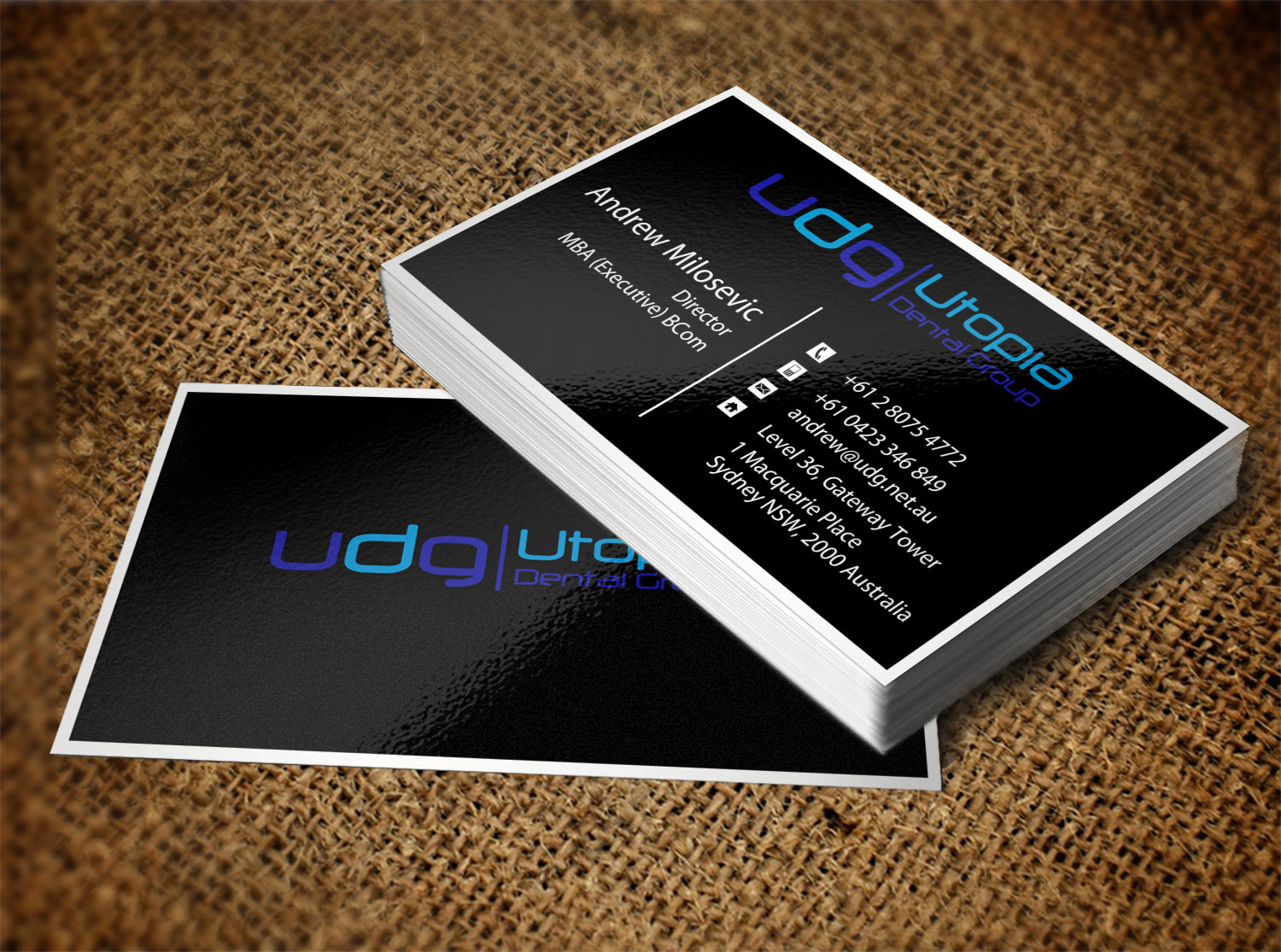 Business Card Design by Lanka Ama for Utopia Dental group | Design #7805267