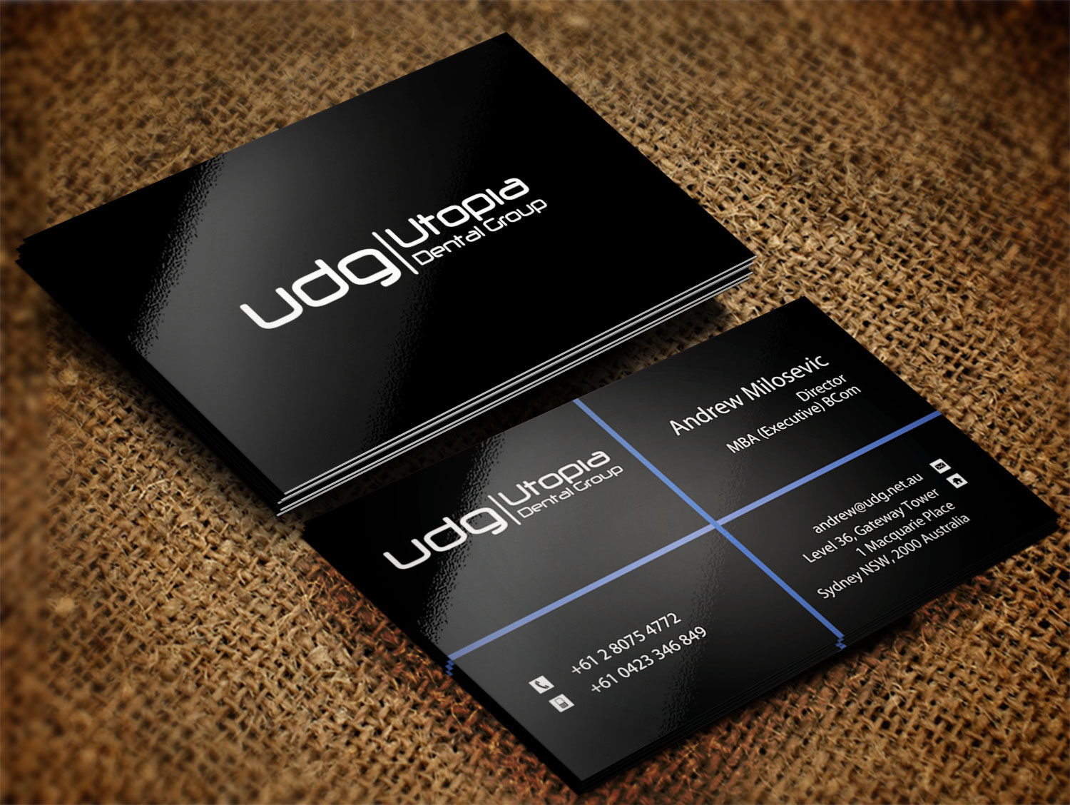 Diseño de Tarjeta de Presentación por Lanka Ama para Utopia Dental group | Diseño #7805270