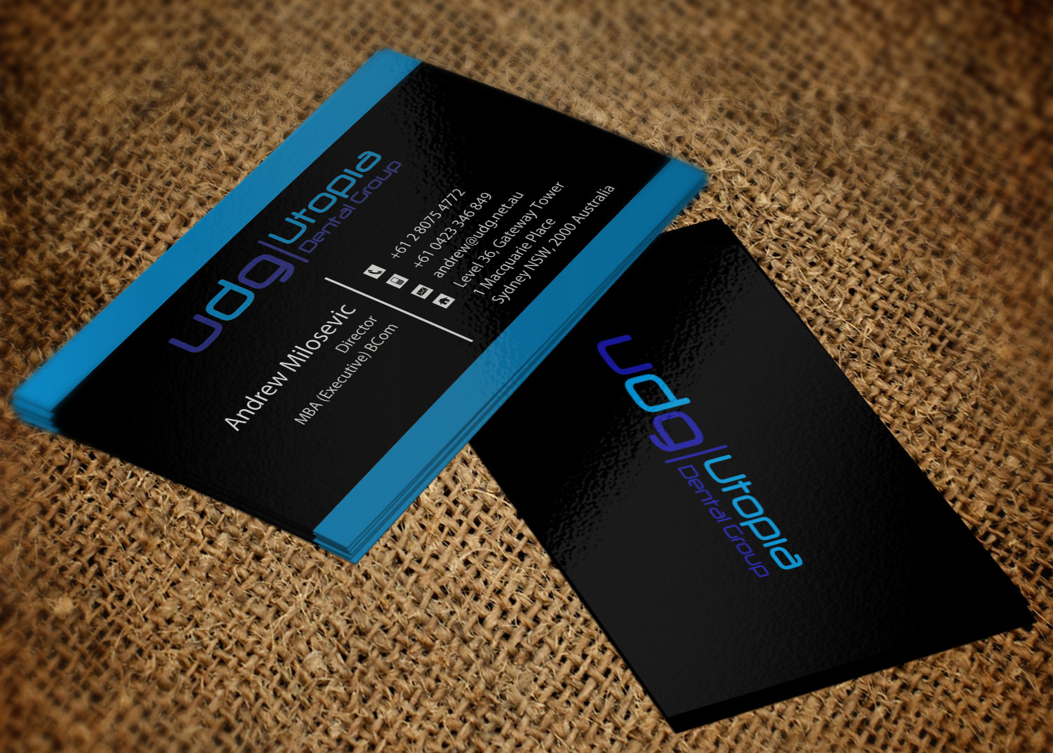 Diseño de Tarjeta de Presentación por Lanka Ama para Utopia Dental group | Diseño #7805284