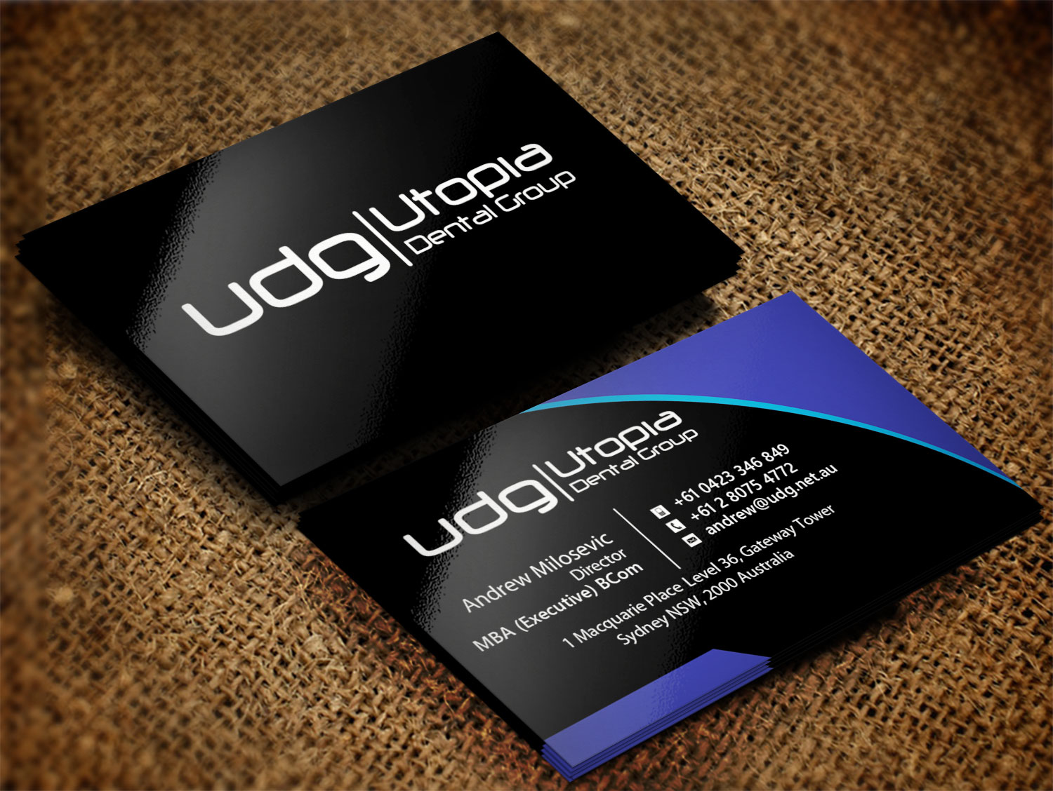 Business Card Design by Lanka Ama for Utopia Dental group | Design #7805306
