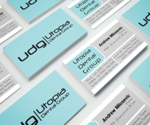 Diseño de Tarjeta de Presentación por JK18 para Utopia Dental group | Diseño: #7806859