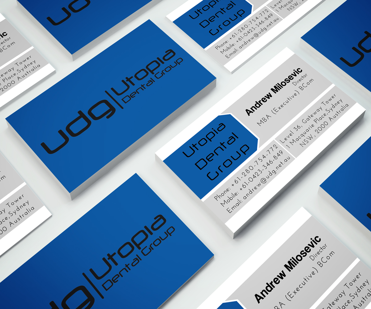 Business Card Design by JK18 for Utopia Dental group | Design #7813028