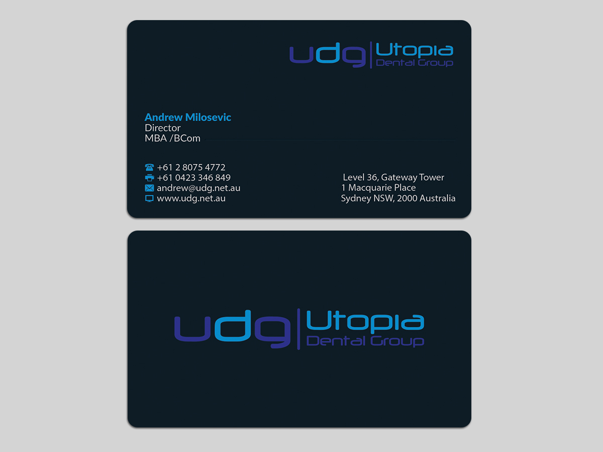 Diseño de Tarjeta de Presentación por AFHUN para Utopia Dental group | Diseño #7819233