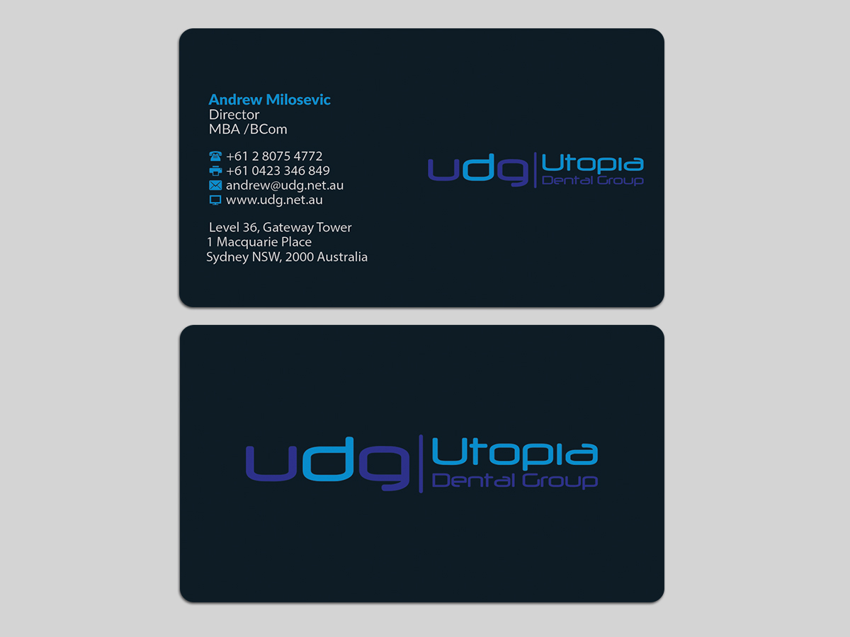 Business Card Design by AFHUN for Utopia Dental group | Design #7819234