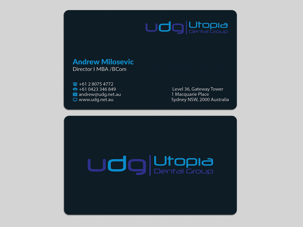 Business Card Design by AFHUN for Utopia Dental group | Design #7819235