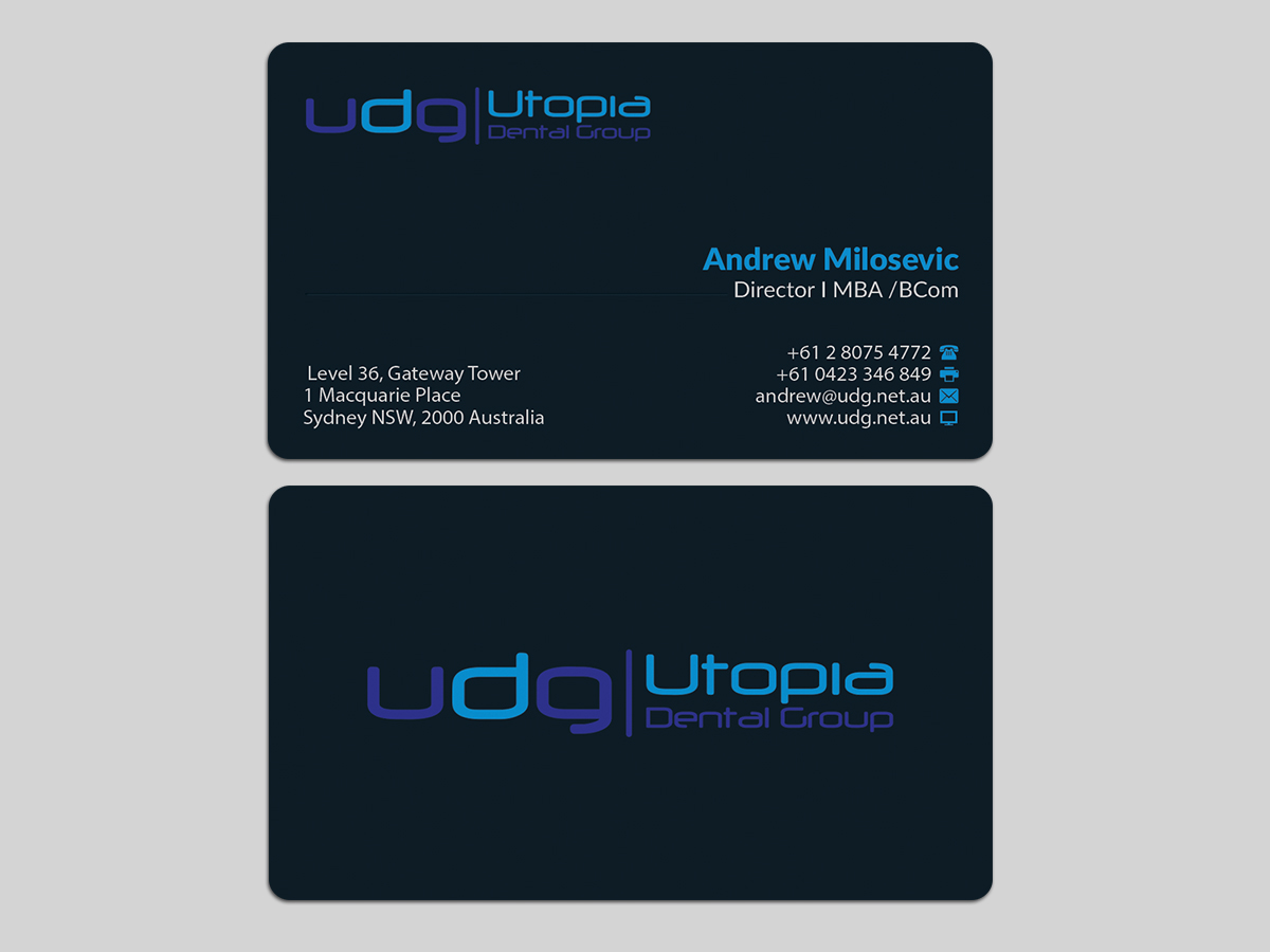 Business Card Design by AFHUN for Utopia Dental group | Design #7819237