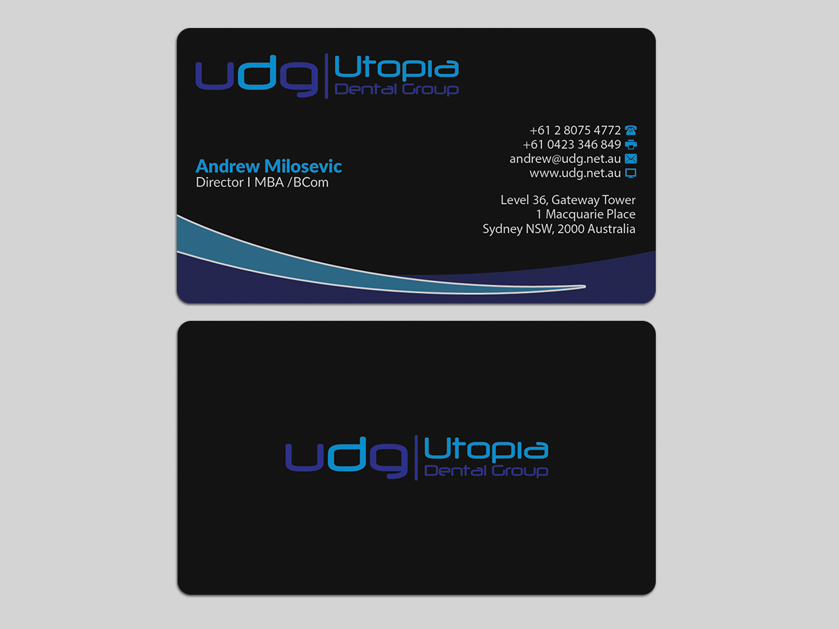 Diseño de Tarjeta de Presentación por AFHUN para Utopia Dental group | Diseño #7819778