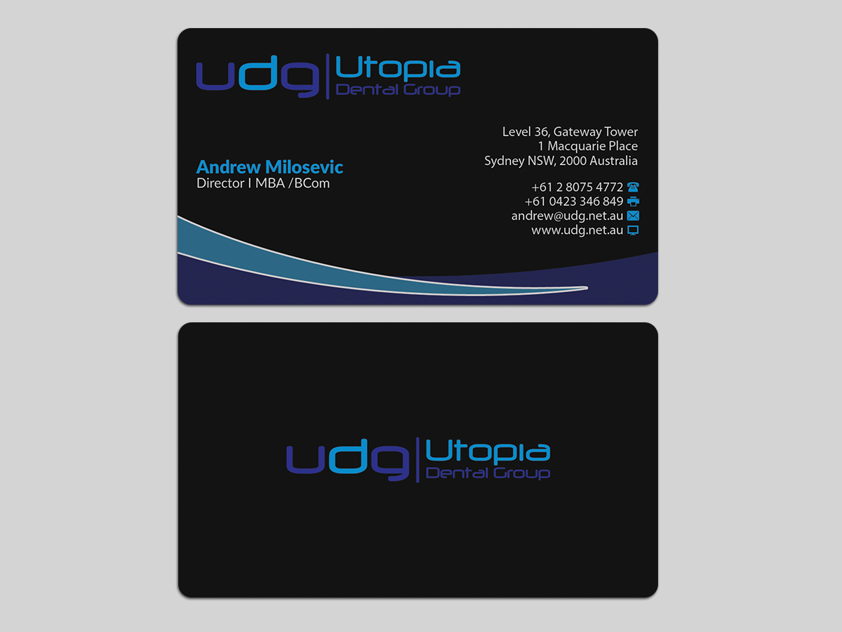 Diseño de Tarjeta de Presentación por AFHUN para Utopia Dental group | Diseño #7819779