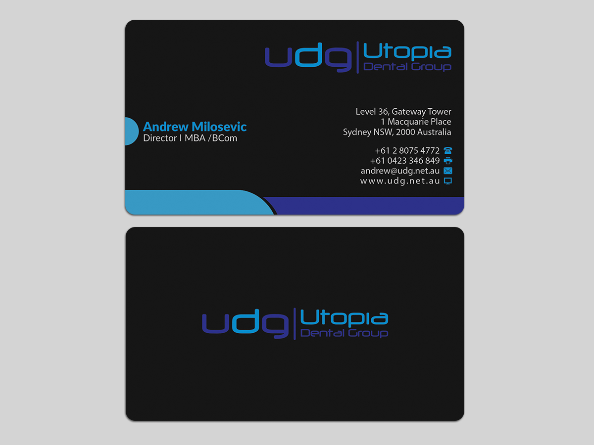 Business Card Design by AFHUN for Utopia Dental group | Design #7819781