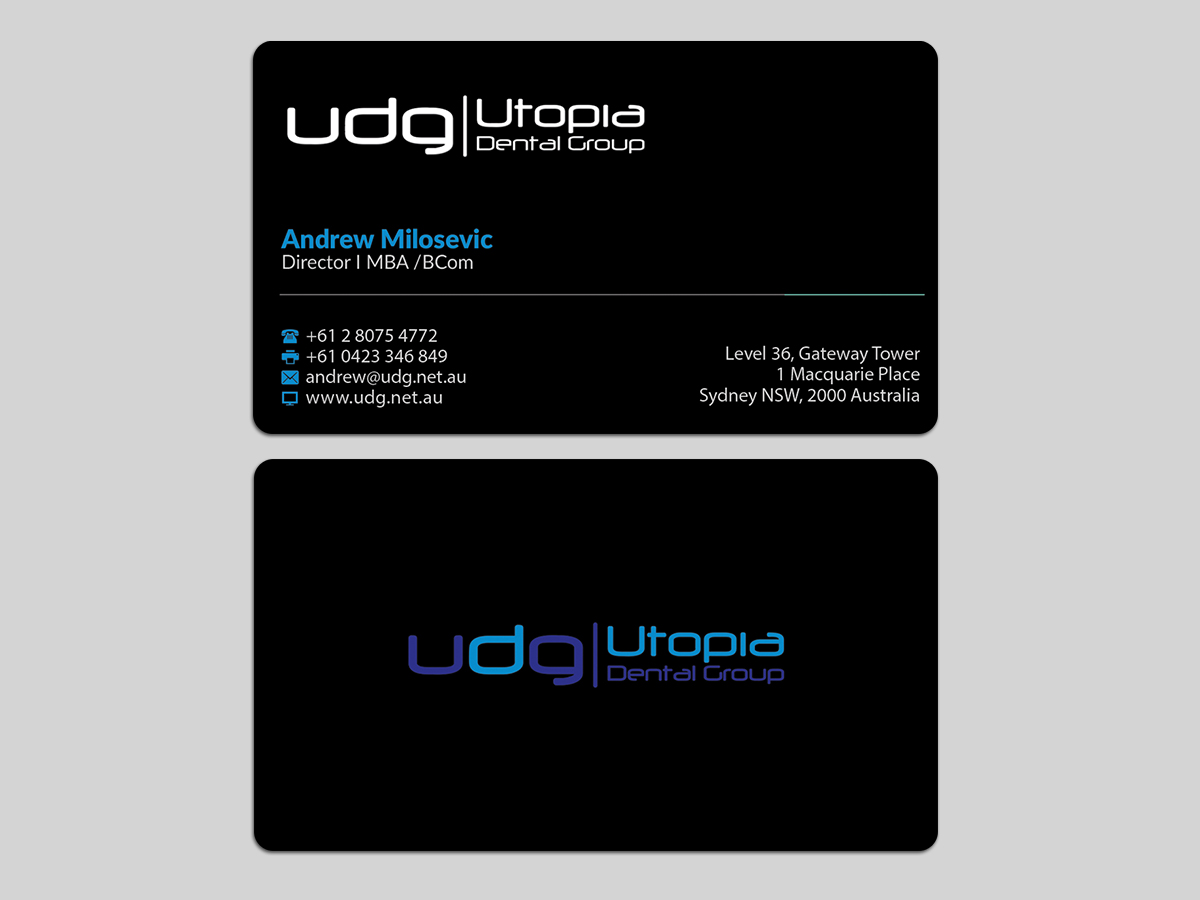 Business Card Design by AFHUN for Utopia Dental group | Design #7819782