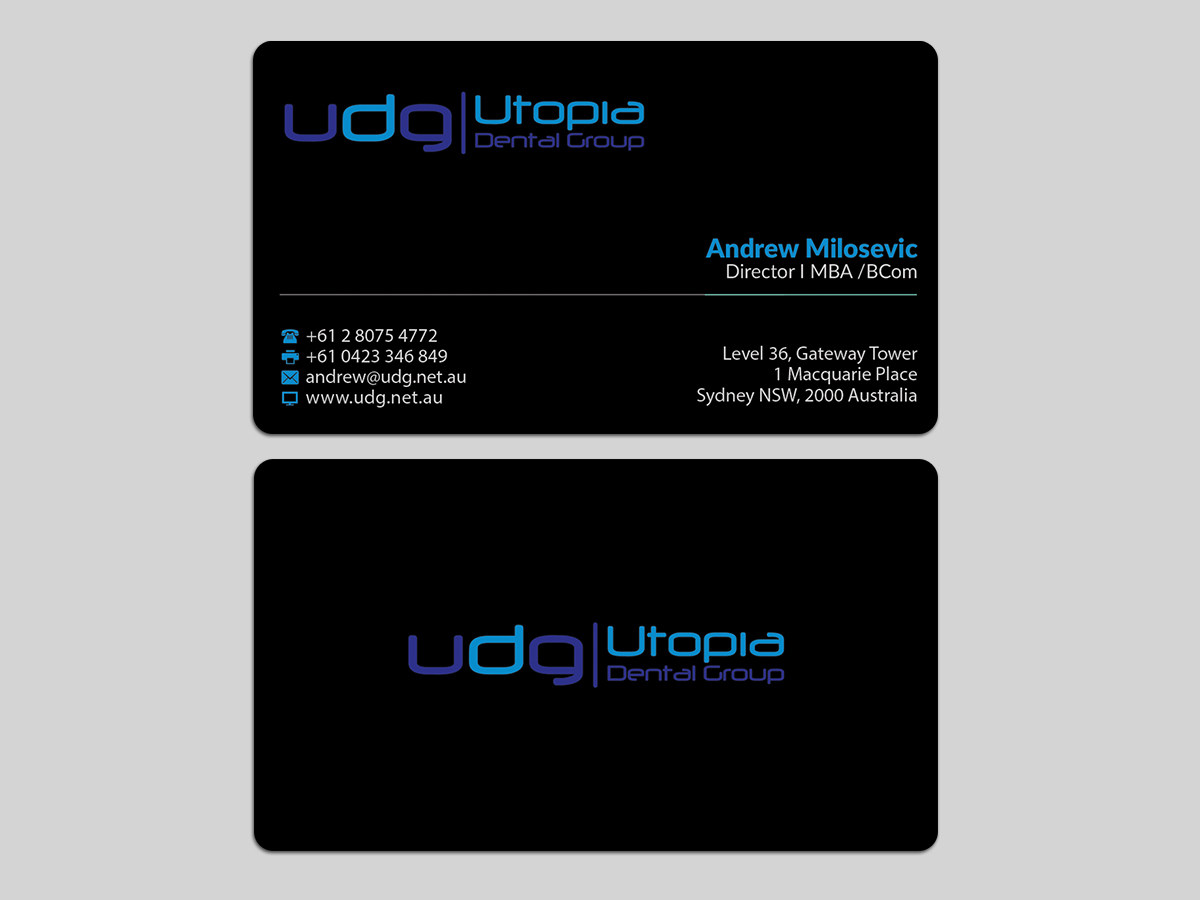 Business Card Design by AFHUN for Utopia Dental group | Design #7819783
