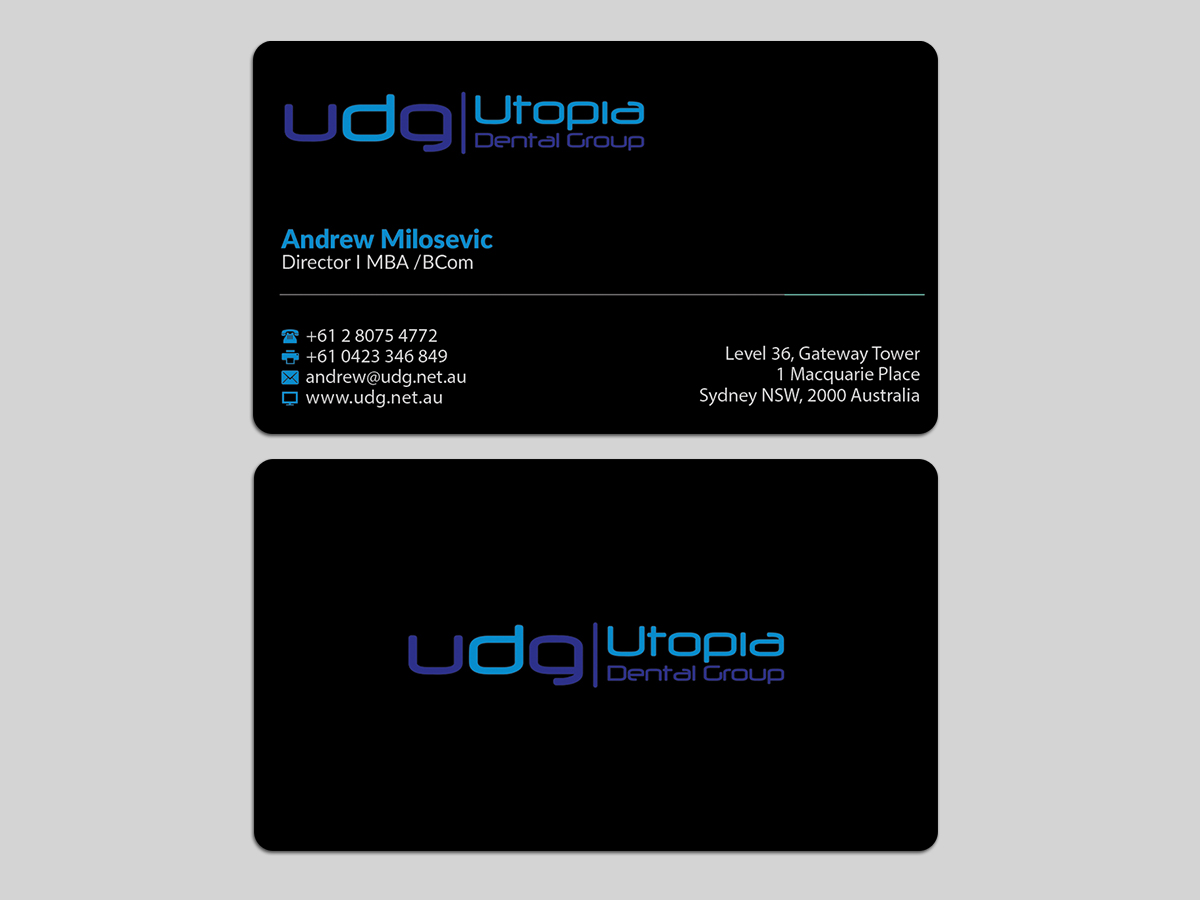 Business Card Design by AFHUN for Utopia Dental group | Design #7819784