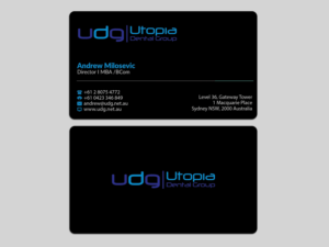Diseño de Tarjeta de Presentación por AFHUN para Utopia Dental group | Diseño: #7819784