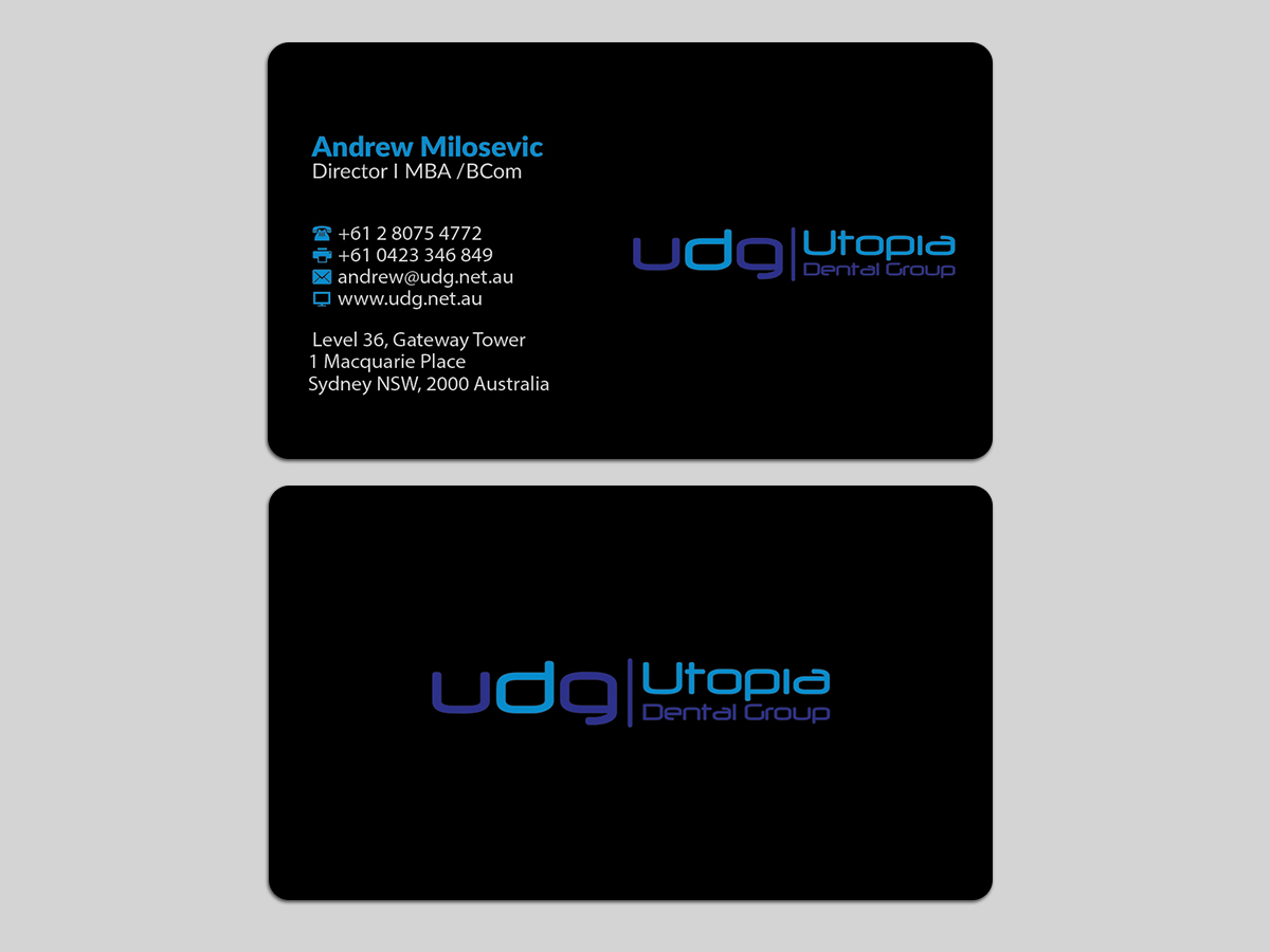 Business Card Design by AFHUN for Utopia Dental group | Design #7819794