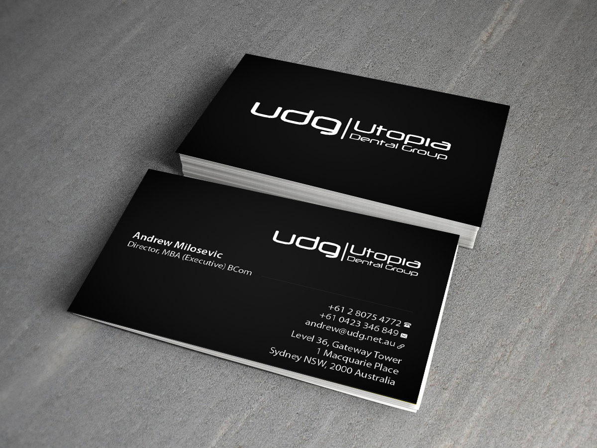 Diseño de Tarjeta de Presentación por Creations Box 2015 para Utopia Dental group | Diseño #7809159
