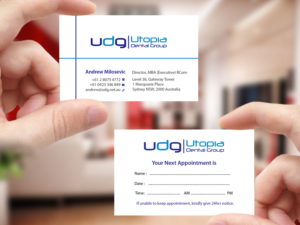 Business Card Design by Creations Box 2015 for Utopia Dental group | Design: #7809163