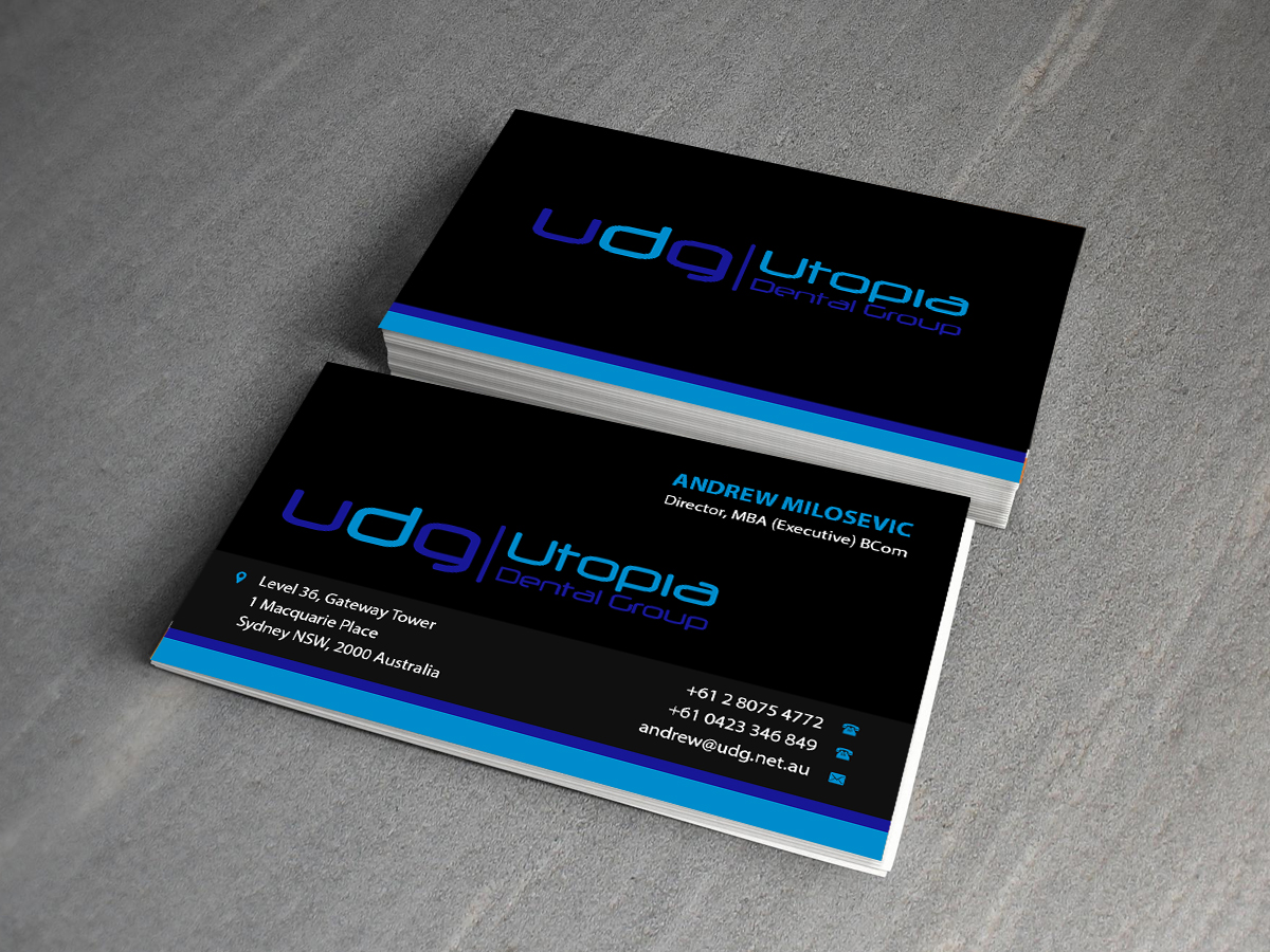 Business Card Design by Creations Box 2015 for Utopia Dental group | Design #7809177