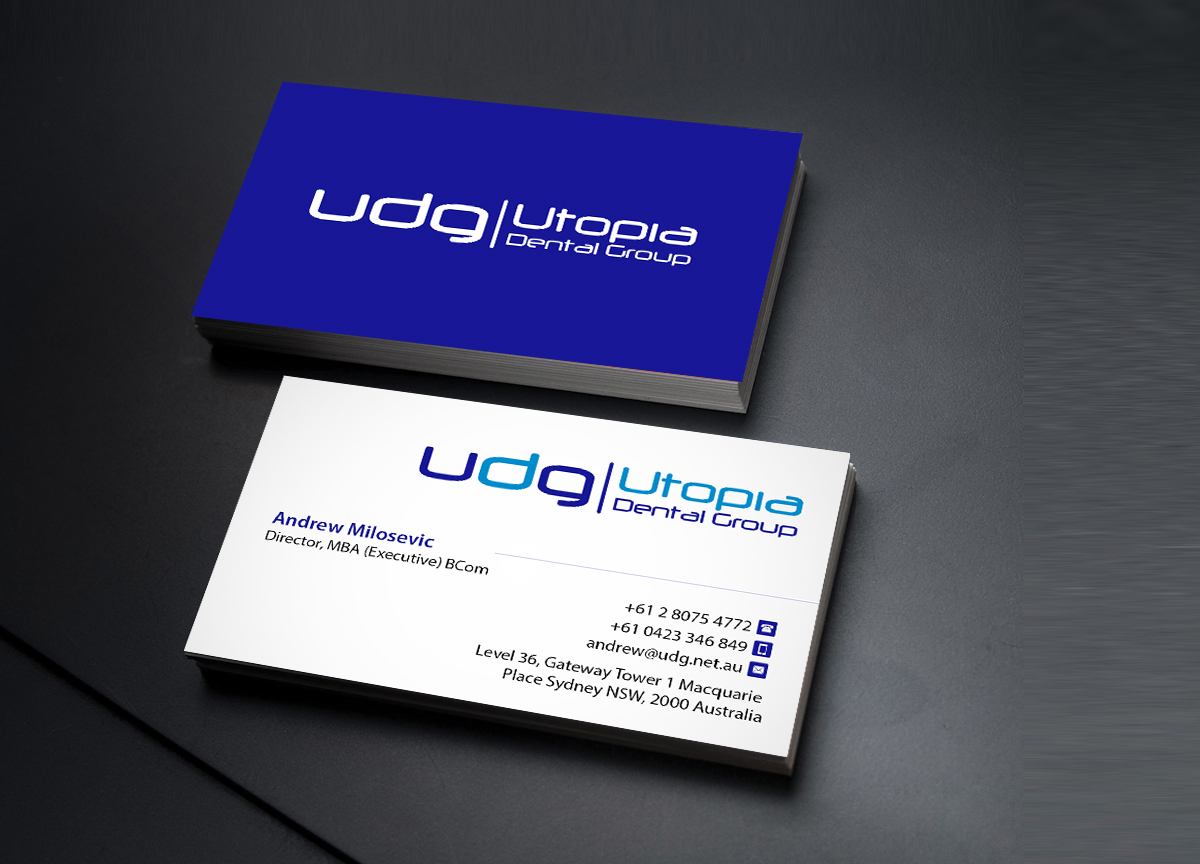 Diseño de Tarjeta de Presentación por Creations Box 2015 para Utopia Dental group | Diseño #7809185
