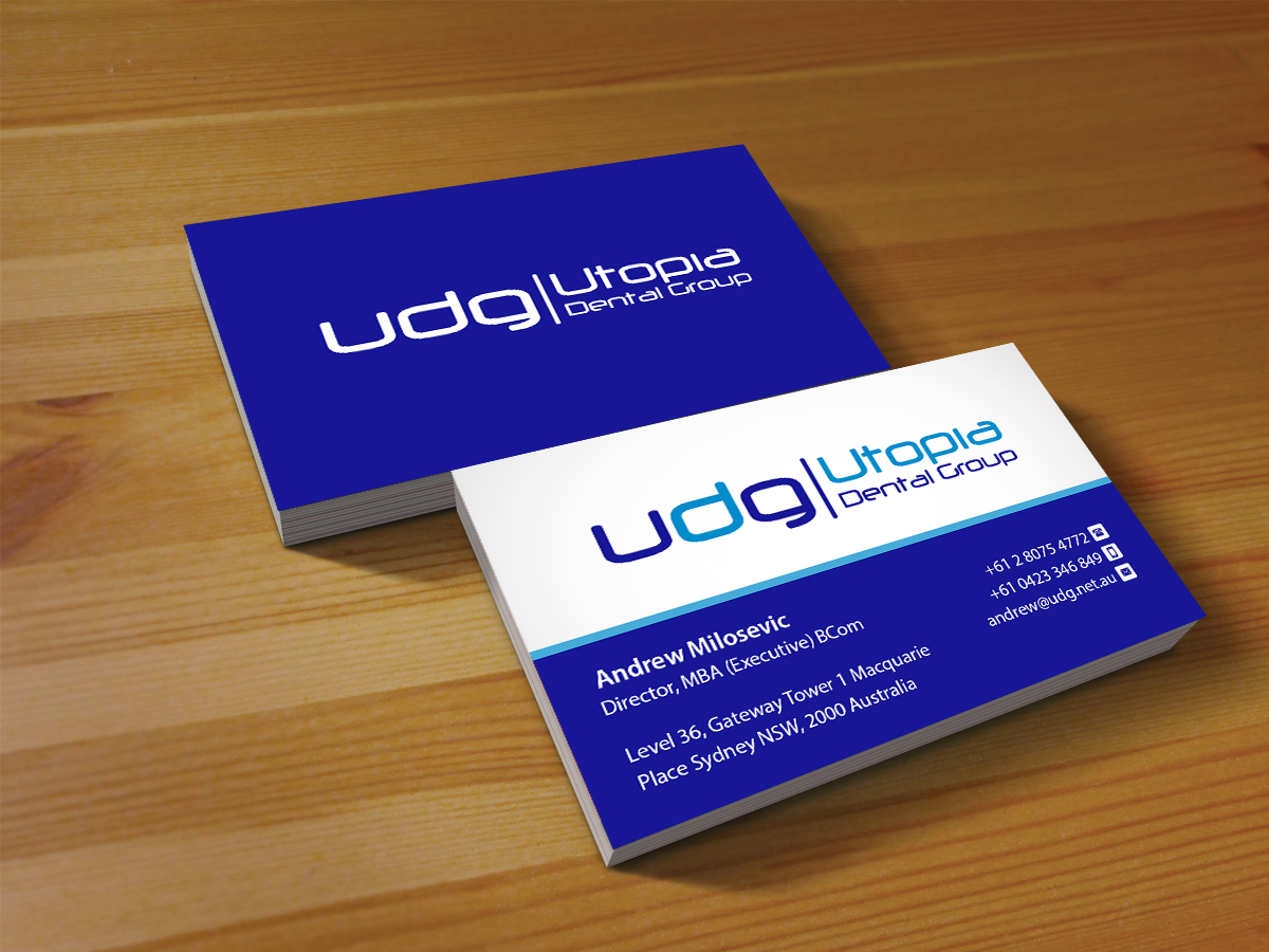 Business Card Design by Creations Box 2015 for Utopia Dental group | Design #7809186