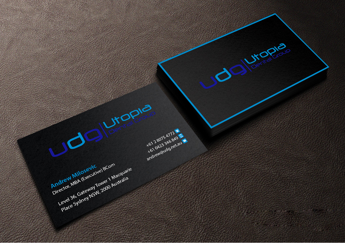 Business Card Design by Creations Box 2015 for Utopia Dental group | Design #7819107